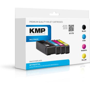 KMP Tinte für HP970/971XL (M, Y, BK, C)