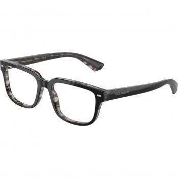 Dolce & Gabbana Hombre DG3380 L3403 Marcos de vista Acetato La Habana/Gris Trasparente Ponerse en cuclillas Normale
