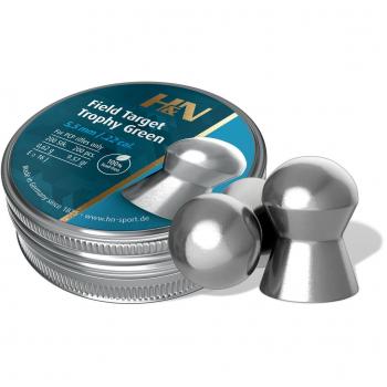 H&N Sport Field Target Trophy Green .22 Caliber 9.57 Grain Lead-Free Pellets 200 Rounds