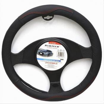 Nero‑Rosso Coprivolante Auto 38 cm – Fodera CV-22