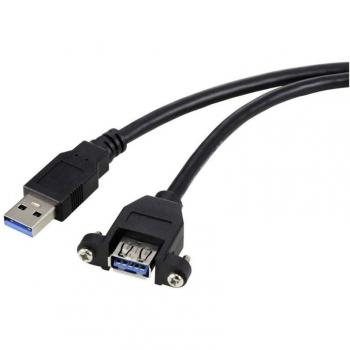 Cavo USB 3.0 Maschio/Femmina Renkforce – 1 m, Nero, Uso Interno