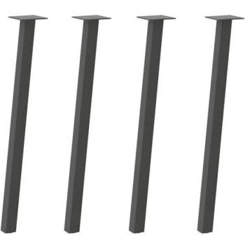 VidaXL Anthracite Steel Coffee Table Legs 4 pcs 72 cm