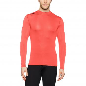 Joma Brama Academy Fitnessshirt Langarm – fluoreszierendes Dunkelorange (S)