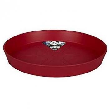 Loft Urban Untersetzer Set von ELHO – Runder Design, 30,2 cm Durchmesser, 4,1 cm Höhe – Cranberry Rot