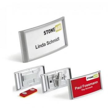 DURABLE Prestige Namensschild mit Kombiclip 854323 83 x 238 mm 10 Stück