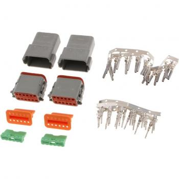 Connecteurs DT06-12S/DT04-12P 12 broches avec réceptacle IP67 (2 kits)