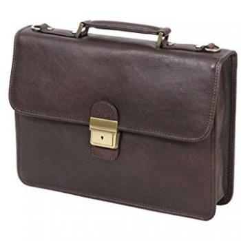 Cartable Katana Cuir de Vachette gras K31025 – Chocolat