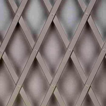 Traliccio a Rete in PVC per Muro, Treplas, 1x2 m, Bianco