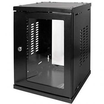 LogiLink 10, Wandverteiler SoHo, montiert, 8 HE, schwarz