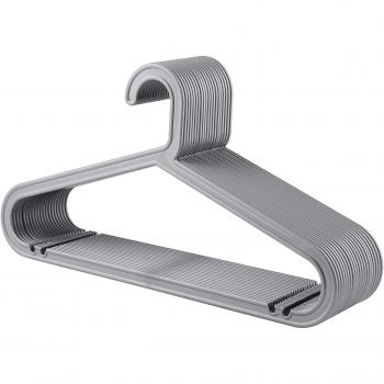 Ladeheid Kleiderbügel LABP005 (20 Stück, Grau)