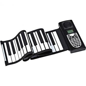 Teclado de silicona portátil 61 teclas