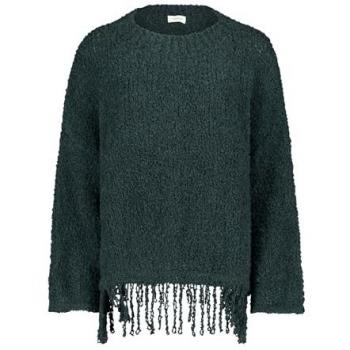 Modischer Strickpullover mit Fransen von Cartoon