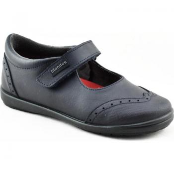 Titanitos Febe C840 – Azul Marino, Piel Lavable y Punta de Refuerzo