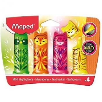 Pack de 4 surligneurs Fluo Mini Friends Maped