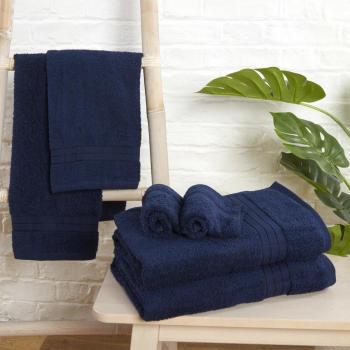 Bathroom Bath Towel (Brentfords, 100% Cotton, Navy)
