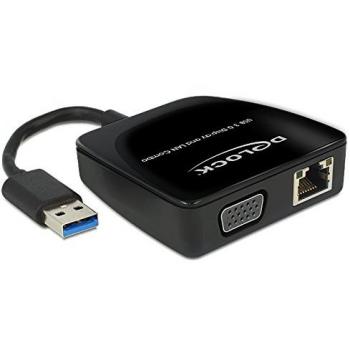 USB 3.0 zu VGA + LAN – Delock