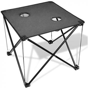 VidaXL Mesa de Camping Plegable en Gris