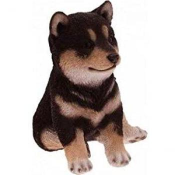 Statua di Giardino Cane MIKAN 17 CM in Stile Antico