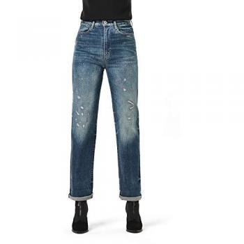 Jeans Tedie G‑Star Ultra Lunga Anzianissima, Cintura Alta, Edge Raw Ankle