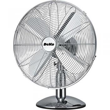 DeKo Tischventilator 29 cm, 35W, osz. B 500 Stratos chrom