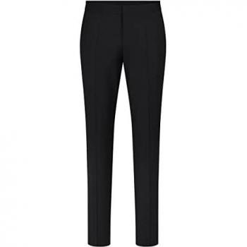 Pantalone nero HUGO Hesten piega frontale