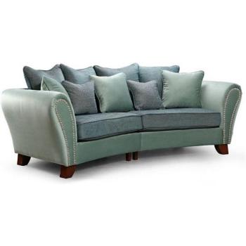 Grünes, Blaues und Dunkelbraunes Casa Padrino 2-Seitiges Sofa