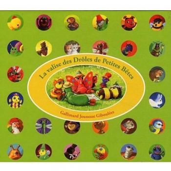 La valise des Drôles de Petites Bêtes : Six mini-livres : Antonin le poussin ; Margot l'escargot ; Marion et Simon les chatons ; Edouard le loir ; Loulou le pou ; Patouch la mouche