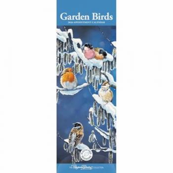 Pollyanna Pickering, Garden Birds Slim Calendar 2026