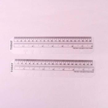 2PCS Fine Office Index Ruler for Notebooks