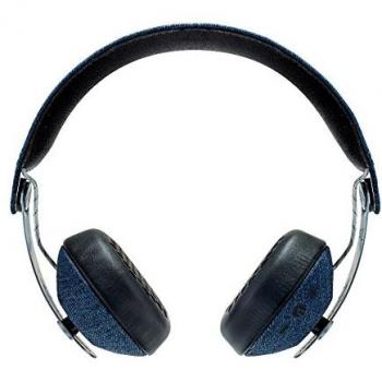 House of Marley Rise BT, Wireless On-Ear Kopfhörer, Geräuschisolierung, Aufbewahrungstasche, 50mm Treiber, integriertes Mikrofon, USB-Ladung, 10 Std. Akkulaufzeit, Blau