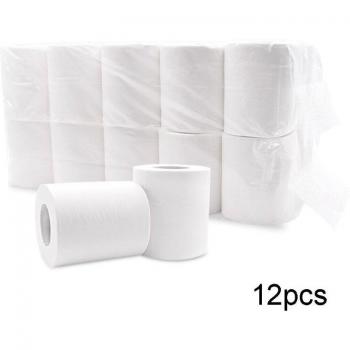 Rollo de papel higiénico blanco de 8 rollos