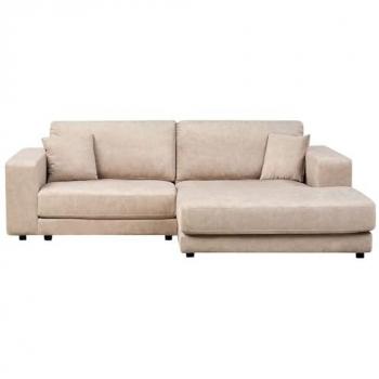 Canapé Lofoten Angle Beige Velours (Position Gauche)