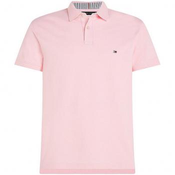 Polo Tommy Hilfiger 1985 Rosa Hombre con Detalle de Bandera