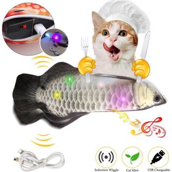 Juguete de Simulación para Gatos: Pez que Canta 30CM