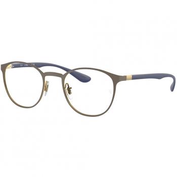 Ray-Ban RX6355 Asian Fit 3159 Men's Eyeglasses Brown Size 50 (Frame Only)