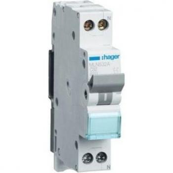 Interruptor automático de 32 A HAGER Curva‑C con 6 kA