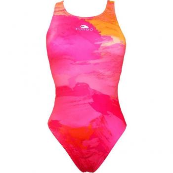 Maillot de bain Turbo Brush éclat rose-orange M