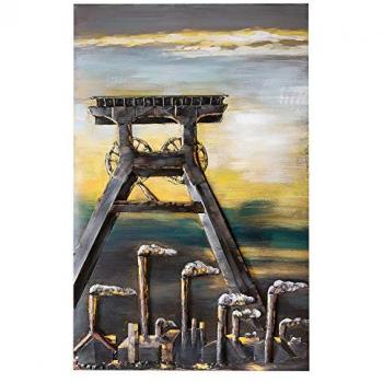 Metallbild GILDE GALLERY Kunstobjekt Glück Auf, handgefertigt