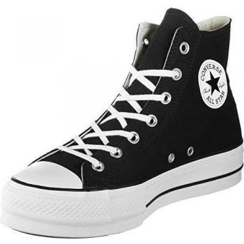 Converse Black Pale Platform Lift High Top Trainers – Size 8 Female