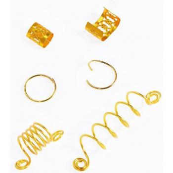 Accessoires de décoration pour cheveux, 60 anneaux