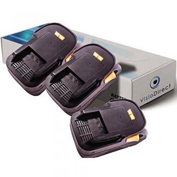 Lot de 3 accus B1830R pour AEG Milwaukee 3000mAh 18V