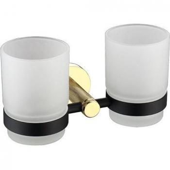 Accesorios de baño en negro mate con toallero
