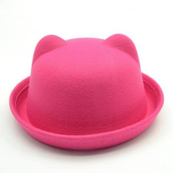 Solid Color Bowler Hat