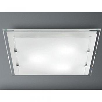 Lámpara Perenz 5744 Palfoner: techo/pared, cristal blanco, 3 bombillas E27 40W
