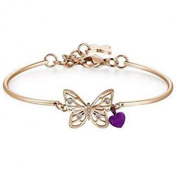 Bracciale Donna Brosway Chakra con Simbolo Farfalla in Acciaio 316L Rose Gold