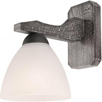 Euluna Haro Wall Lamp, Glass, Graphite Beech/White