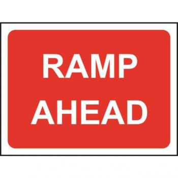 600 x 450mm Ramp Ahead Temporary Sign & Frame