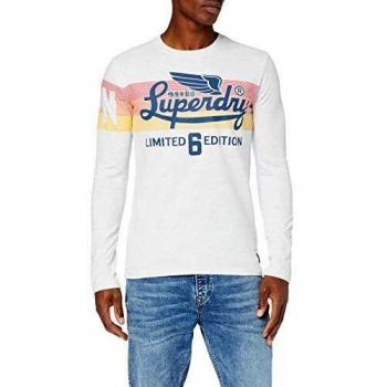 Superdry Icarus CLRS Blend Maglia a Maniche Lunghe Uomo Grigio