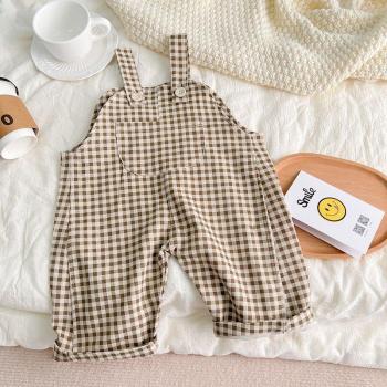 MILANCE Karo Cord Overall für Baby-Mädchen