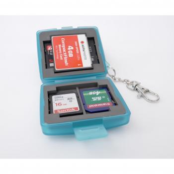 Ares Foto® Contenitore per 4x SD Cards + 2x Compact Flash